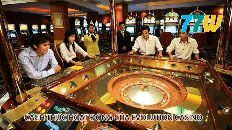 Evolution casino trong 77bet - Đánh giá, trò chơi và ưu đãi.